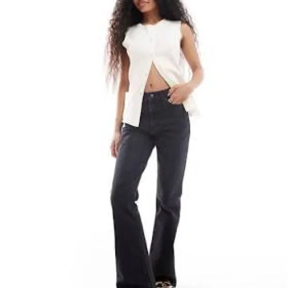 ASOS Charcoal Corduroy Trousers - Picture 4 of 4